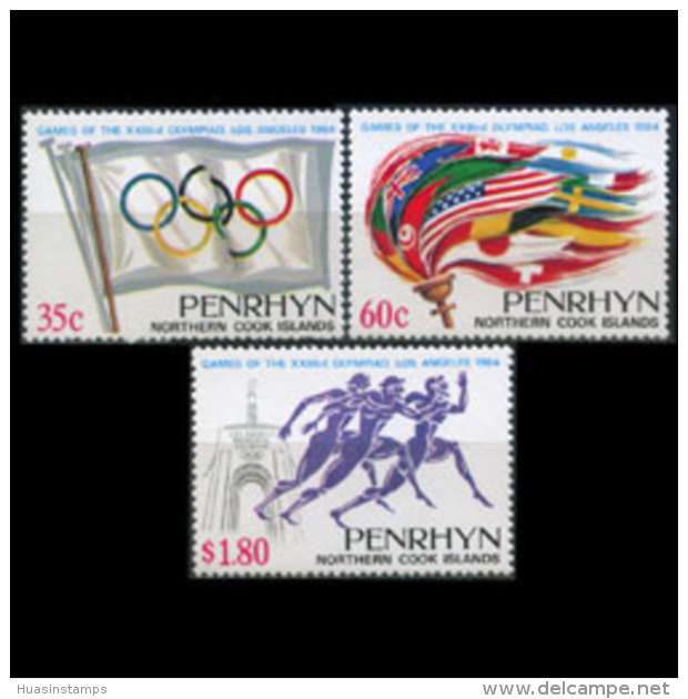 PENRHYN 1984 - Scott# 292-4 Olympics Set Of 3 MNH - Penrhyn