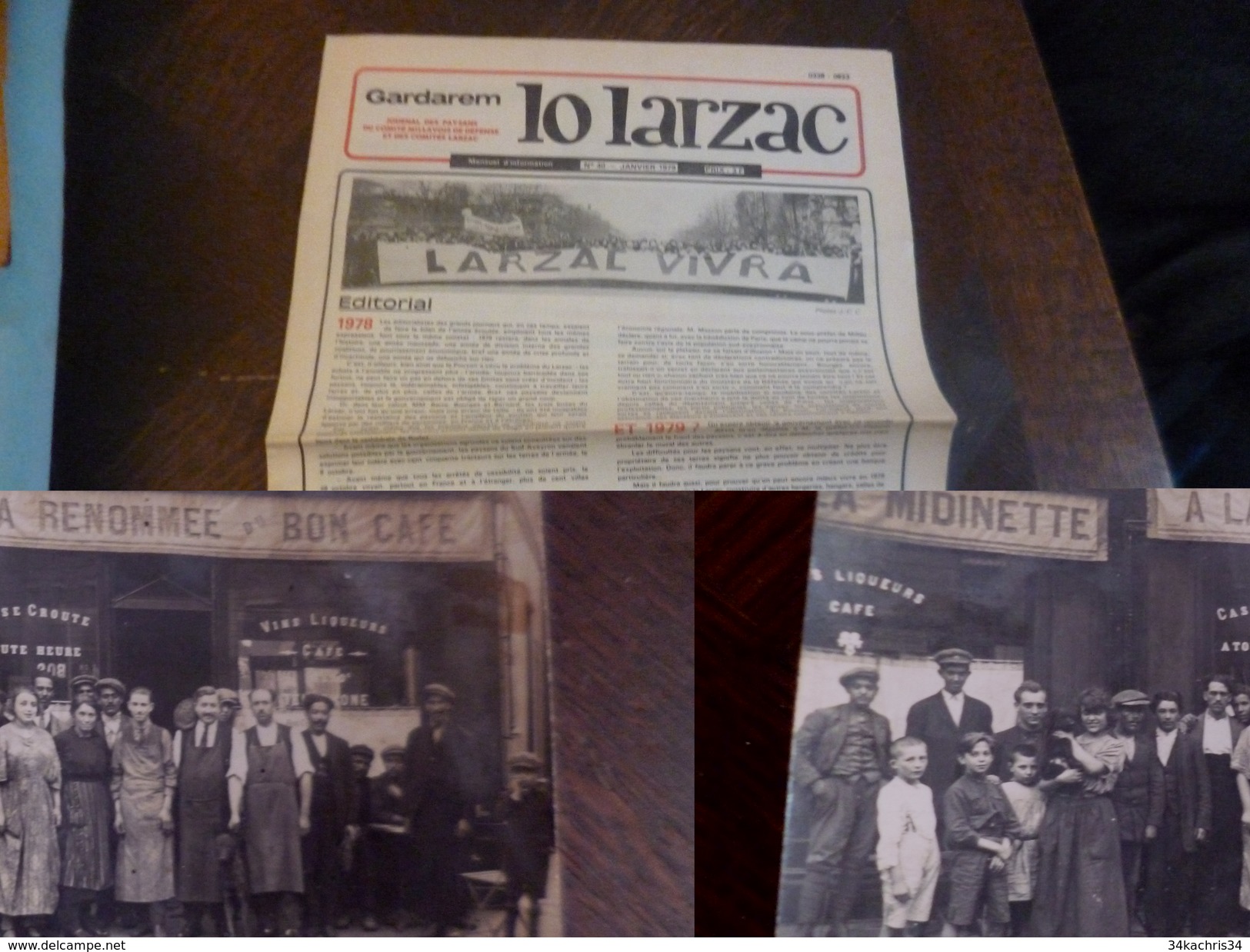 Journal Lo Larzac Gardarem Paysans Comité Millavois N°40 Décembre 1979 - Politica