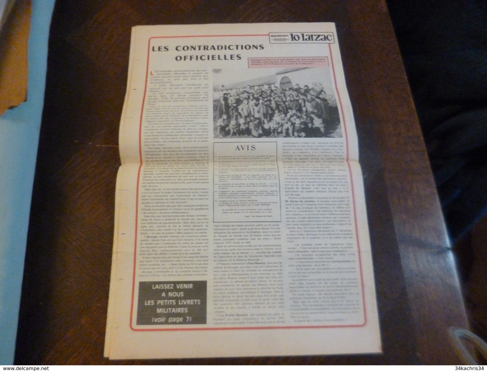 Journal Lo Larzac Gardarem Paysans Comité Millavois N°40 Décembre 1979 - Politics