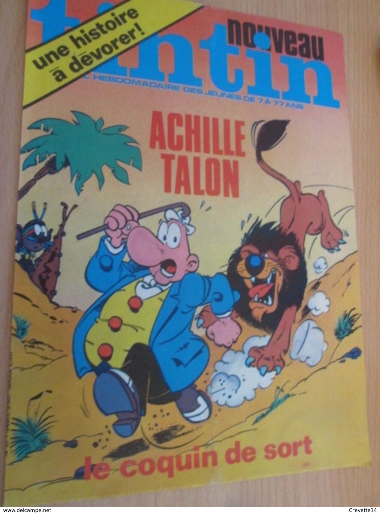 Page De Revue Des Années 80 : SUPERBE COUVERTURE DE LA REVUE  TINTIN : ACHILE TALON - Achille Talon