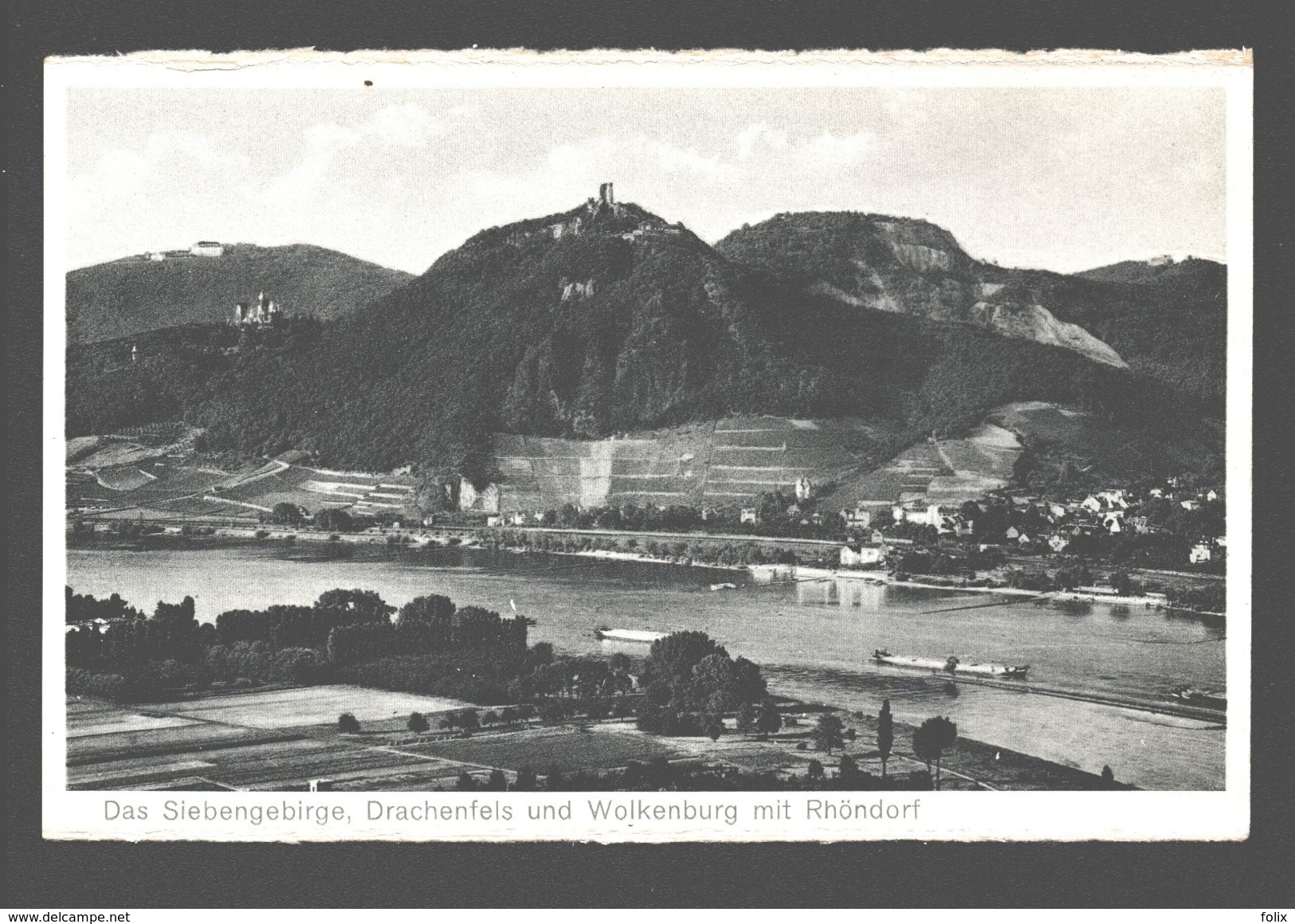 Das Siebengebirge, Drachenfels Und Wolkenburg Mit Rhöndorf - Röhndorf