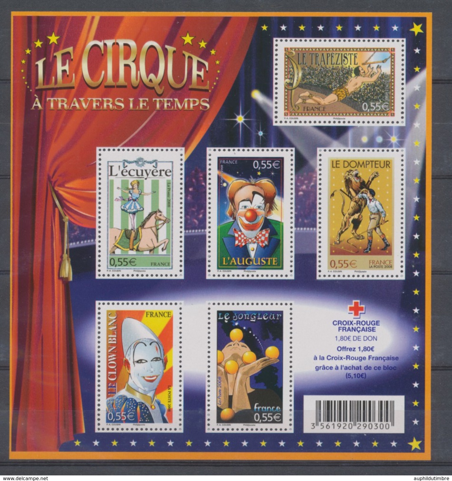 2008  France BLOC FEUILLET N°121, Le Cirque YB121 - Nuovi