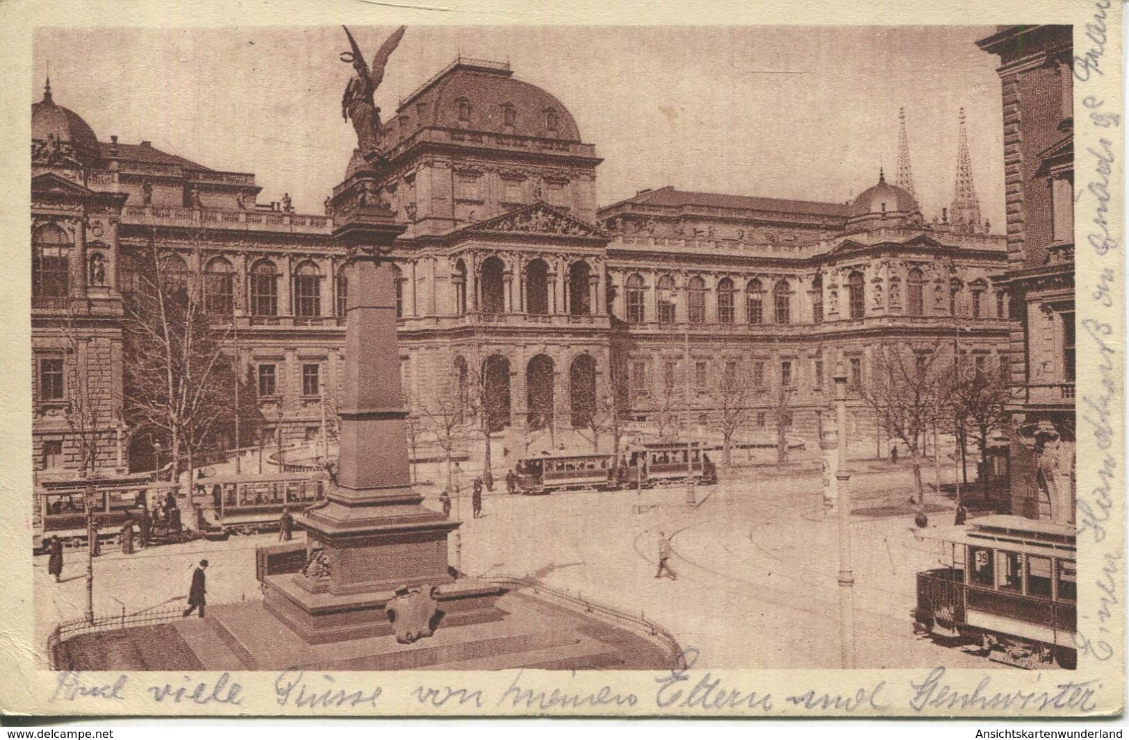 Wien - Universität 1926 (002917) - Ringstrasse