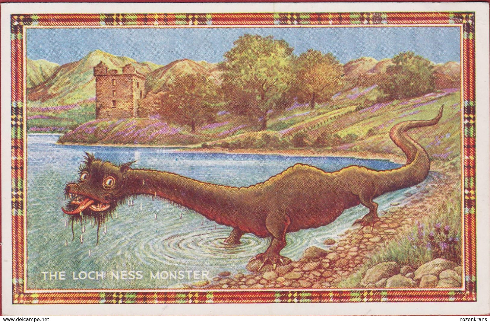 Old Postcard Loch Ness Monster Nessie  Scottish Highlands Schotland Scotland Great Glen Cryptozoology Kryptozoologie - Autres & Non Classés