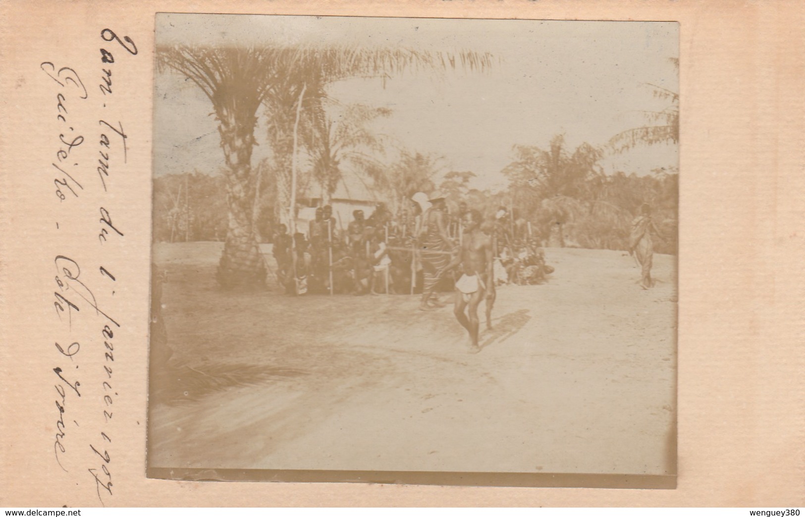 GUIDEKO Côte D'Ivoire       Tam-Tam Du 1er Janvier 1907 à Guidéko -Côte D'Ivoire   RARETE - Ivory Coast