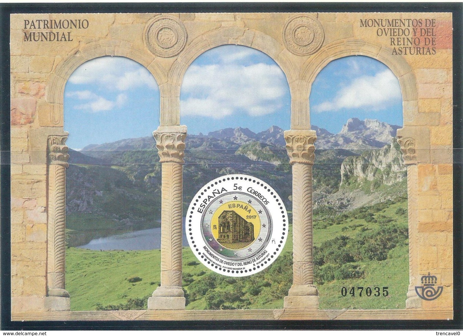 España 2017 - 1 Hojita Bloque Nueva**MNH-Patrimonio Mundial- Monumentos De Oviedo-Espagne Spain Spanien Spagna - Nuevos