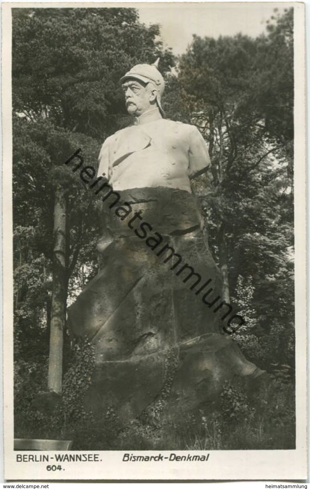 Berlin - Wannsee - Bismarck Denkmal - Foto-AK 30er Jahre - Verlag Ludwig Walter Berlin - Wannsee