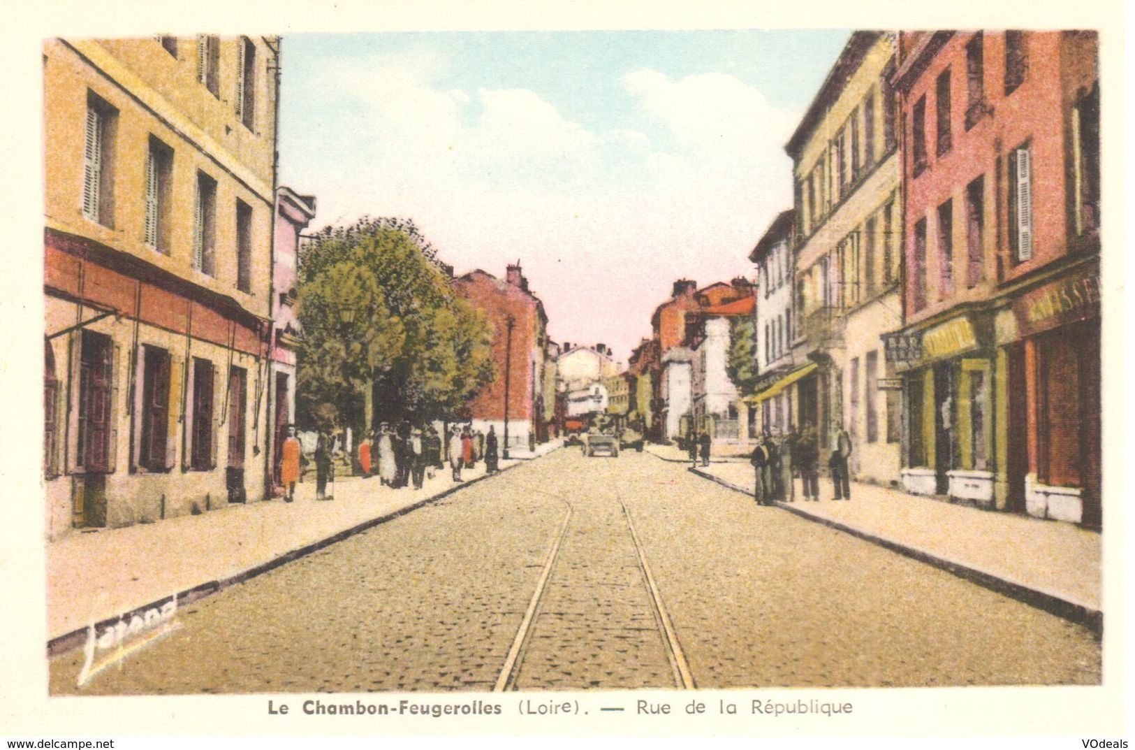 (42) - Loire - CPA - Le Chambon-Feugerolles - Rue De La République - Le Chambon Feugerolles