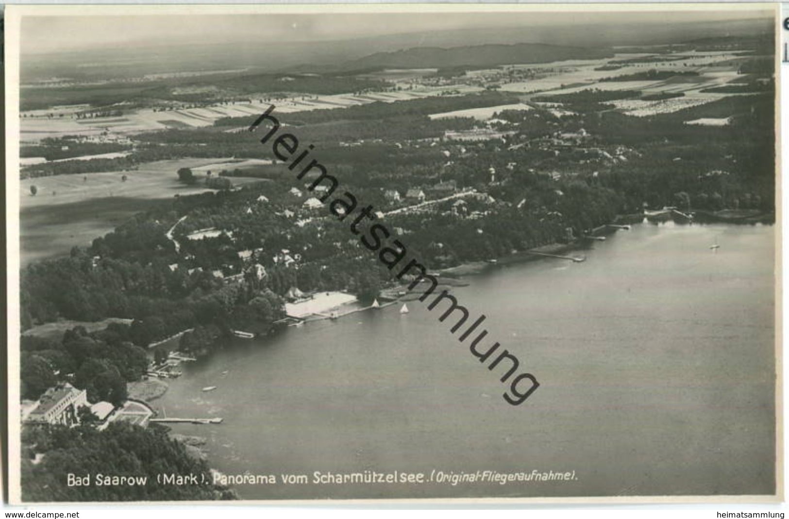 Bad Saarow - Foto-Ansichtskarte - Luftaufnahme - Verlag Max O'Brien Berlin - Bad Saarow