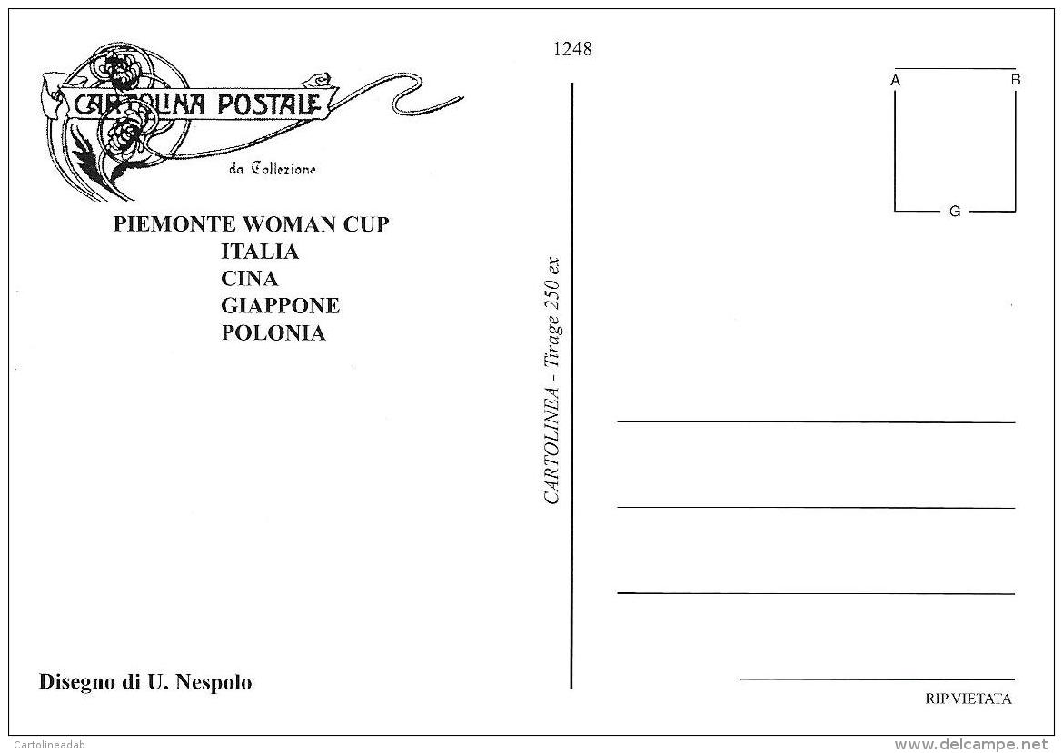 [DC1248] CPM - CARTOLINEA - TORINO - PIEMONTE WOMAN CUP - DISEGNO UGO NESPOLO - Non Viaggiata - Altri & Non Classificati