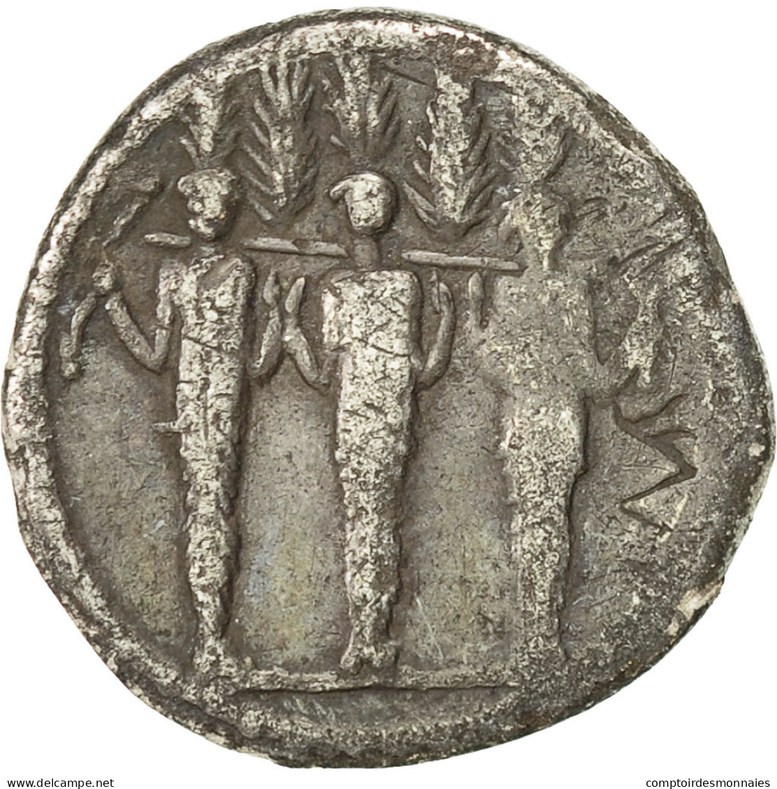 Monnaie, Accoleia, Denier, 43 BC, Rome, TTB, Argent, Crawford:486/1 - République (-280 à -27)