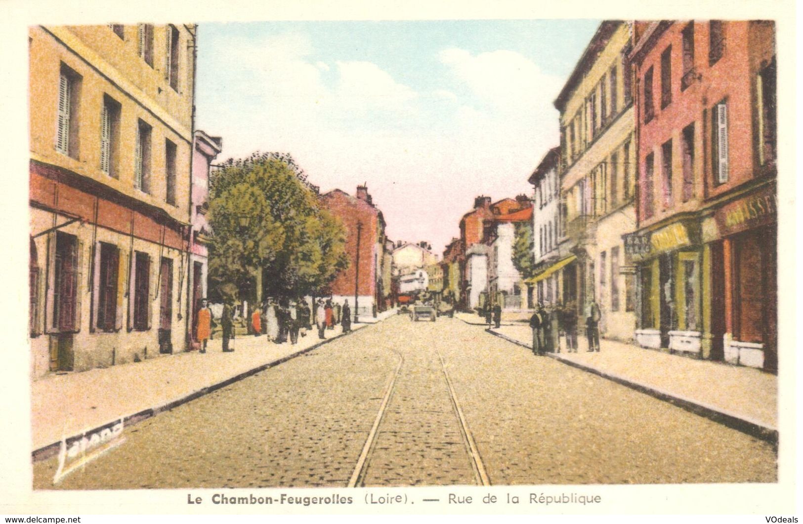 (42) - Loire - CPA - Le Chambon-Feugerolles - Rue De La République - Le Chambon Feugerolles