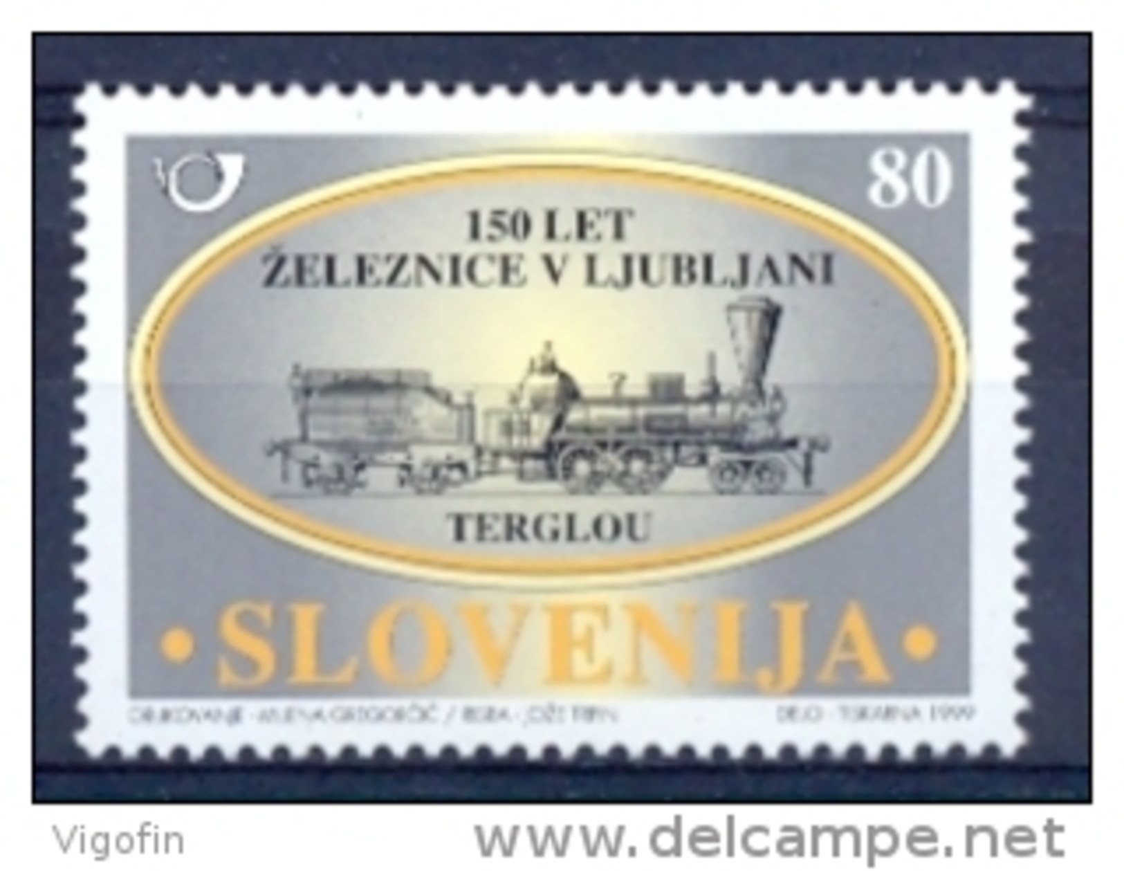 SI 1999-274 LOCOMOTIVE, SLOVENIA, 1 X 1v, MNH - Eisenbahnen