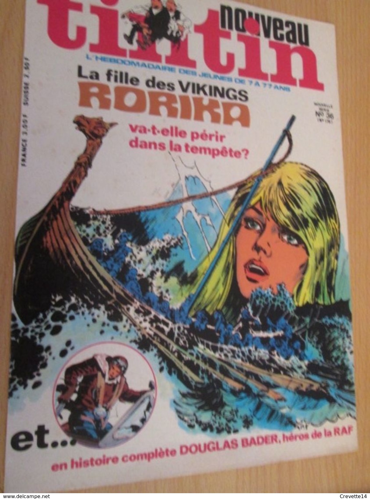 Page De Revue Des Années 80 : SUPERBE COUVERTURE DE LA REVUE  TINTIN : RORIKA - Ric Hochet