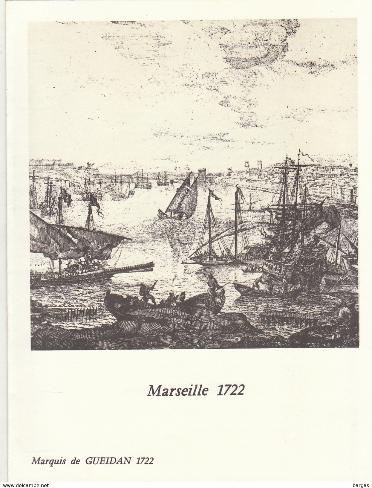 Menu Bateau Paquebot RENAISSANCE Illustration Marseille 1722 Marquis De Gueidan - Sonstige & Ohne Zuordnung