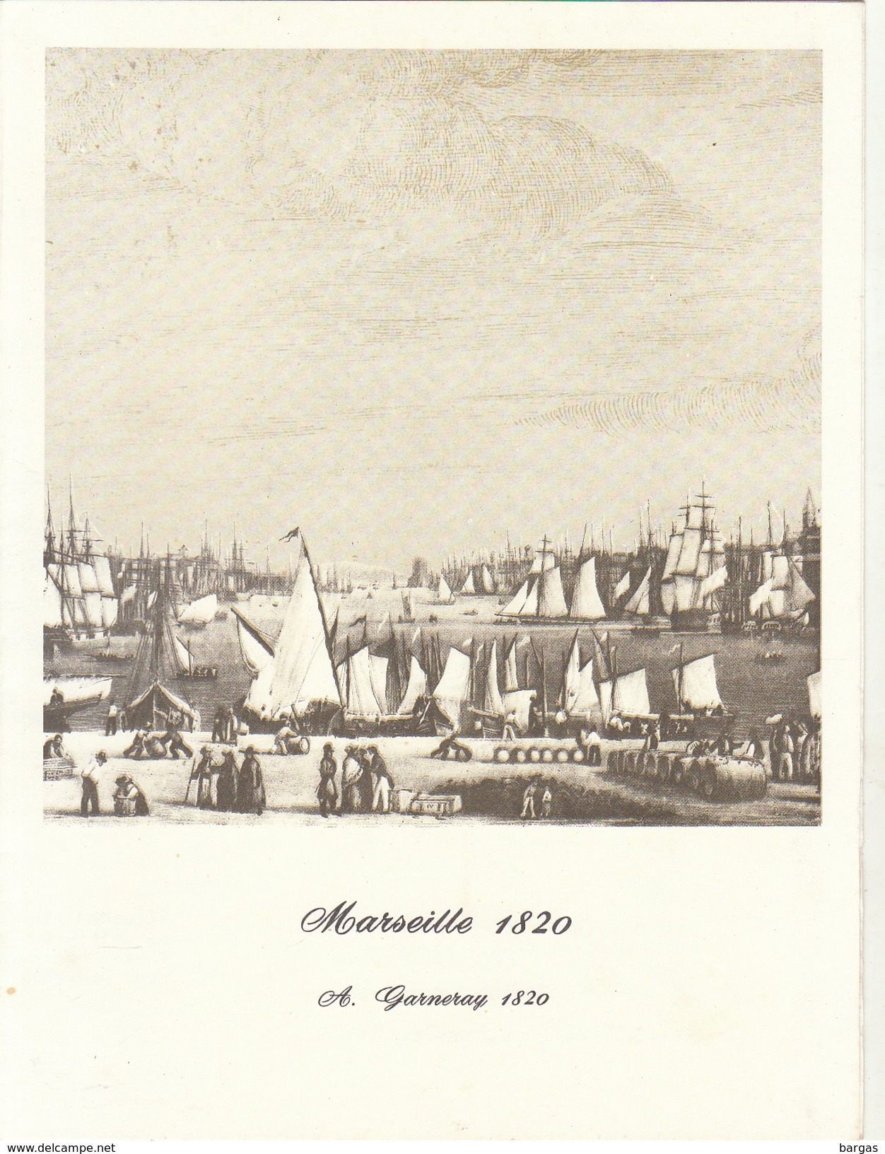 Menu Bateau Paquebot RENAISSANCE Illustration Marseille 1820 A. Garneray - Andere & Zonder Classificatie