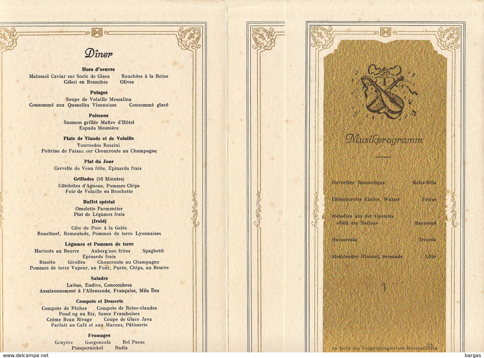 Menu Bateau Paquebot Hamburg Amerika Line M.S. Milwaukee 1939 - Andere & Zonder Classificatie