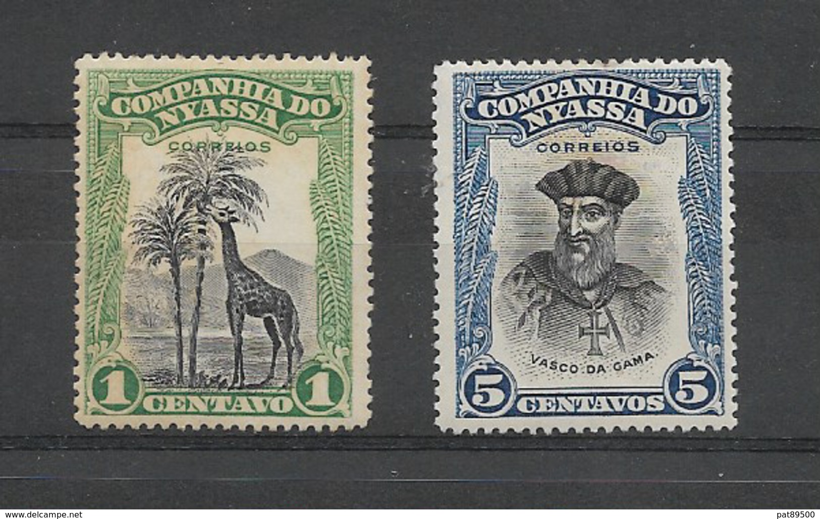 NYASSA 1921/1923 / Lot 2 Timbres Neufs* Trace Charnières (YT  100 & 102 (à Vérifier) à L'unité 1.20 Euro Pièce !!!! - Nyassa