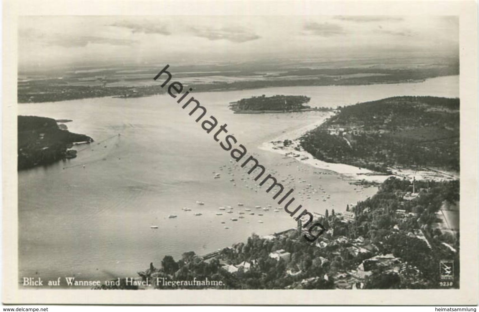 Berlin - Blick Auf Wannsee Und Havel - Fliegeraufnahme - Foto-AK 30er Jahre - Verlag Klinke & Co. Berlin - Wannsee