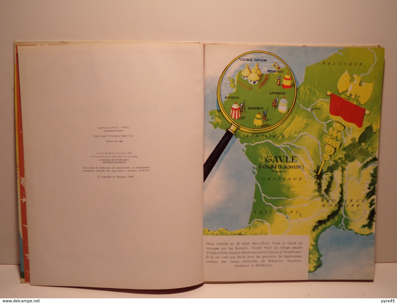 Une Aventure D'Astérix Le Gaulois Le Tour De Gaule D'Astérix éditeur Dargaud 1965 ( Intérieur Abimé ) - Kador