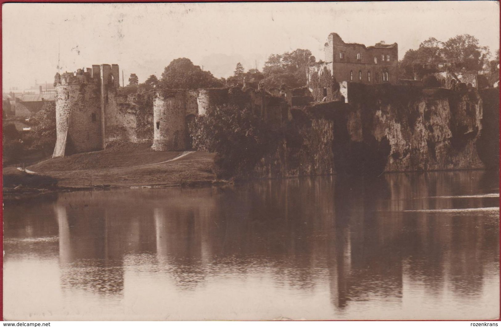 Beautiful Very RARE Photo Card Chepstow Castle Wales Monmouthshire 1926 Striguil Strigoil United Kingdom - Monmouthshire