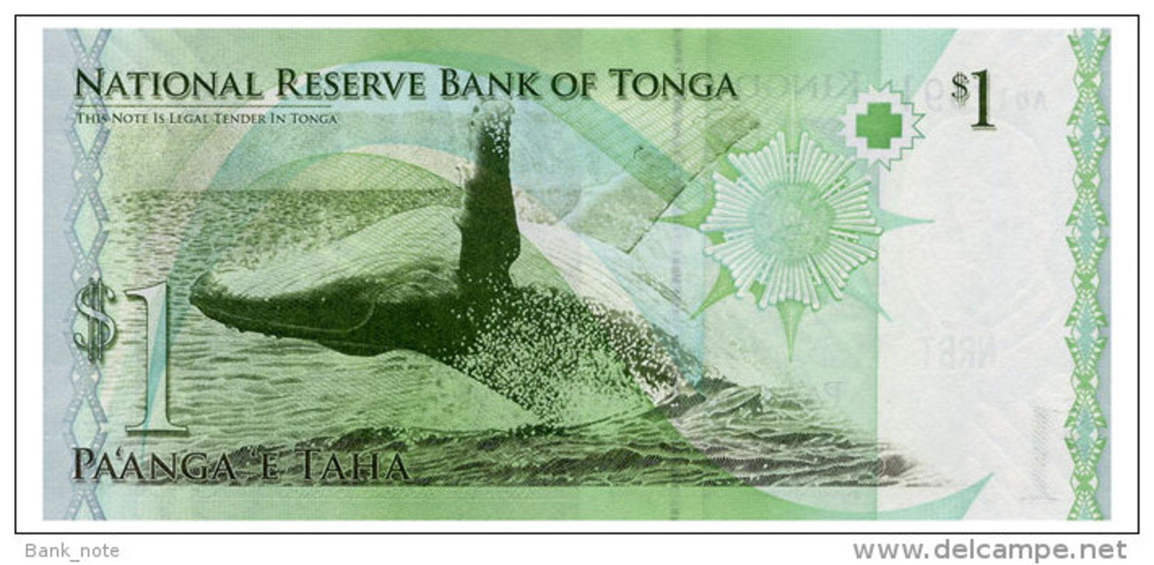 TONGA 1 PA'ANGA ND(2008) Pick 37 Unc - Tonga