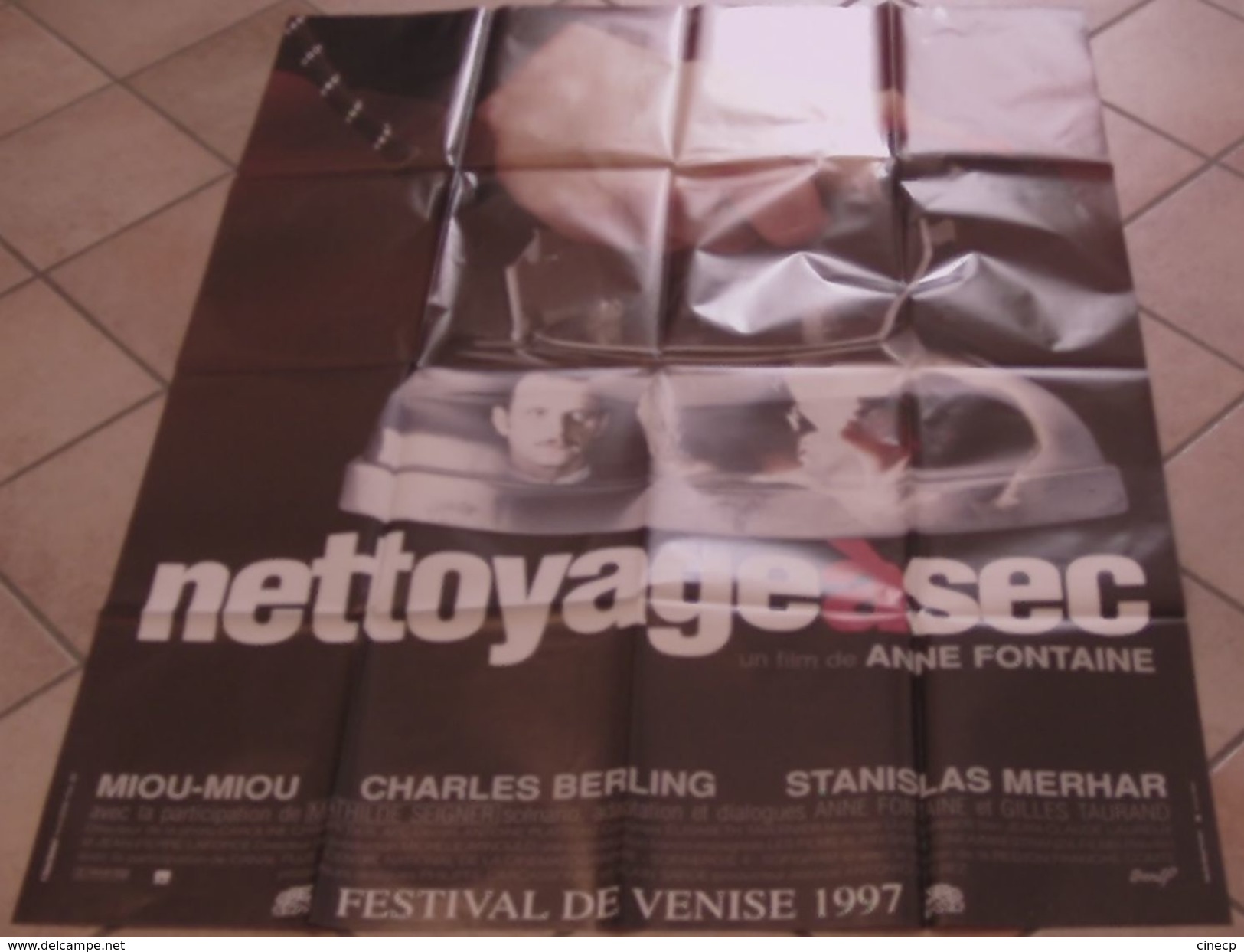 AFFICHE CINEMA ORIGINALE FILM NETTOYAGE A SEC Anne FONTAINE MIOU MIOU BERLING 1997 TBE BELFORT - Afiches & Pósters