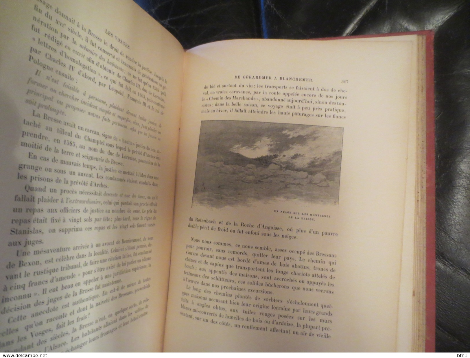 Gustave Fraipont  1894- Les montagnes de France. Les Vosges. Ouvrage orné de 160 dessins inédits de l'auteur.