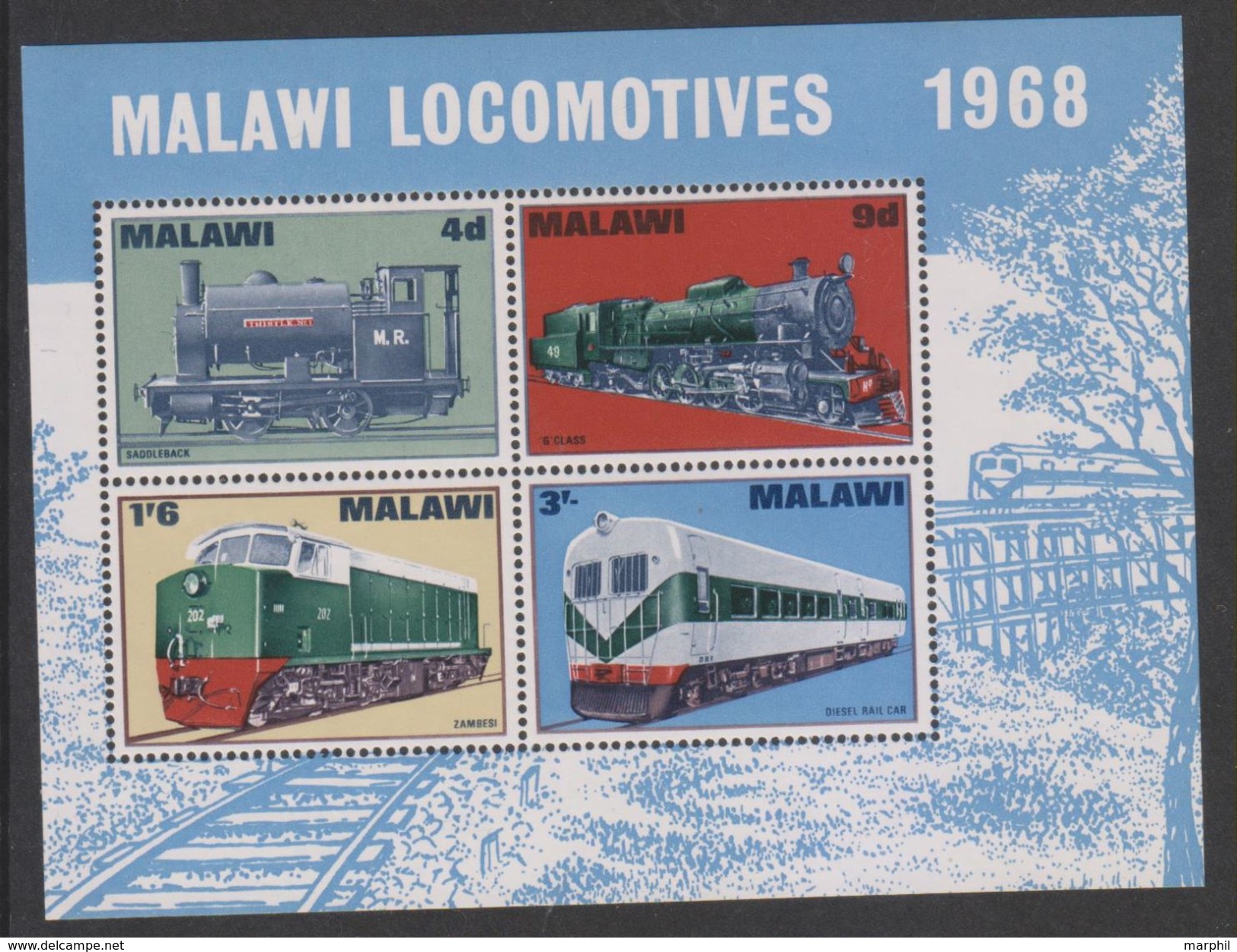 MALAWI 1968 MiN°84 Block.MNH - Malawi (1964-...)