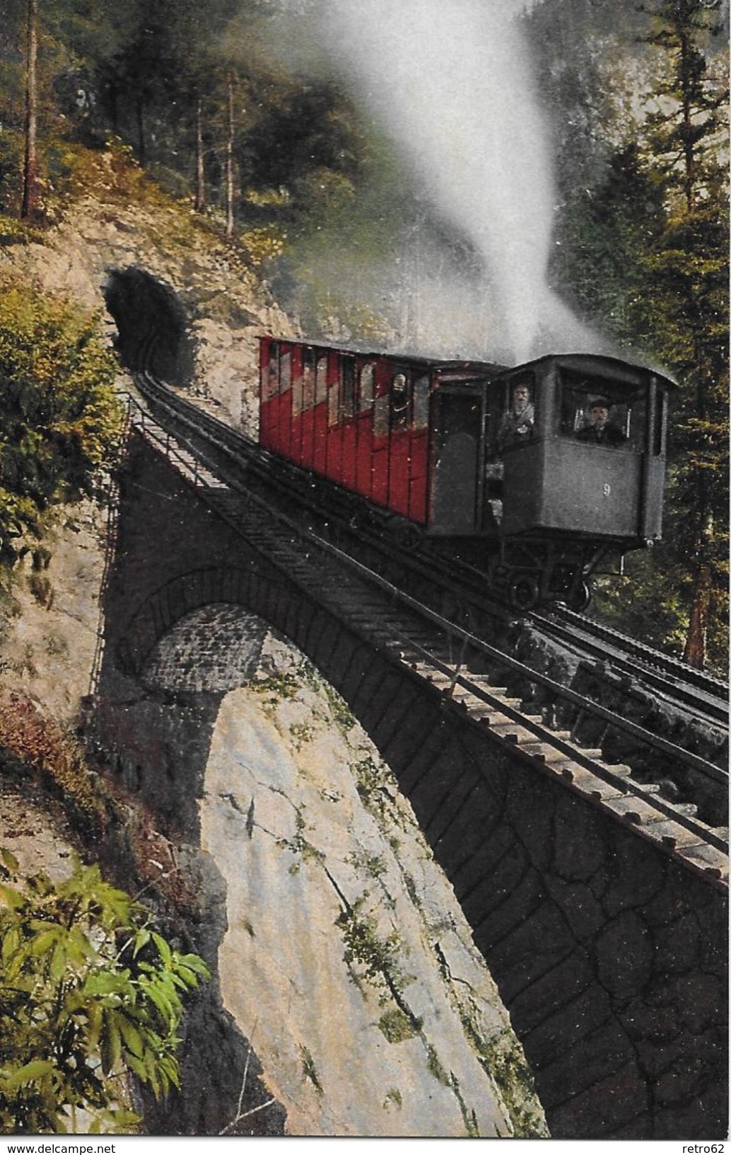 PILATUSBAHN → Bahn Unterwegs Mit Touristen, Ca.1920 - Other & Unclassified