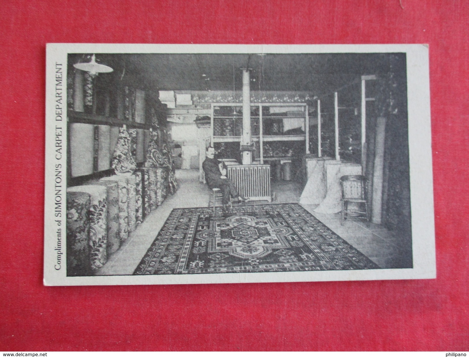 Interior Simonton's Carpet Department  Unknown Location  === Ref 2788 - Advertising