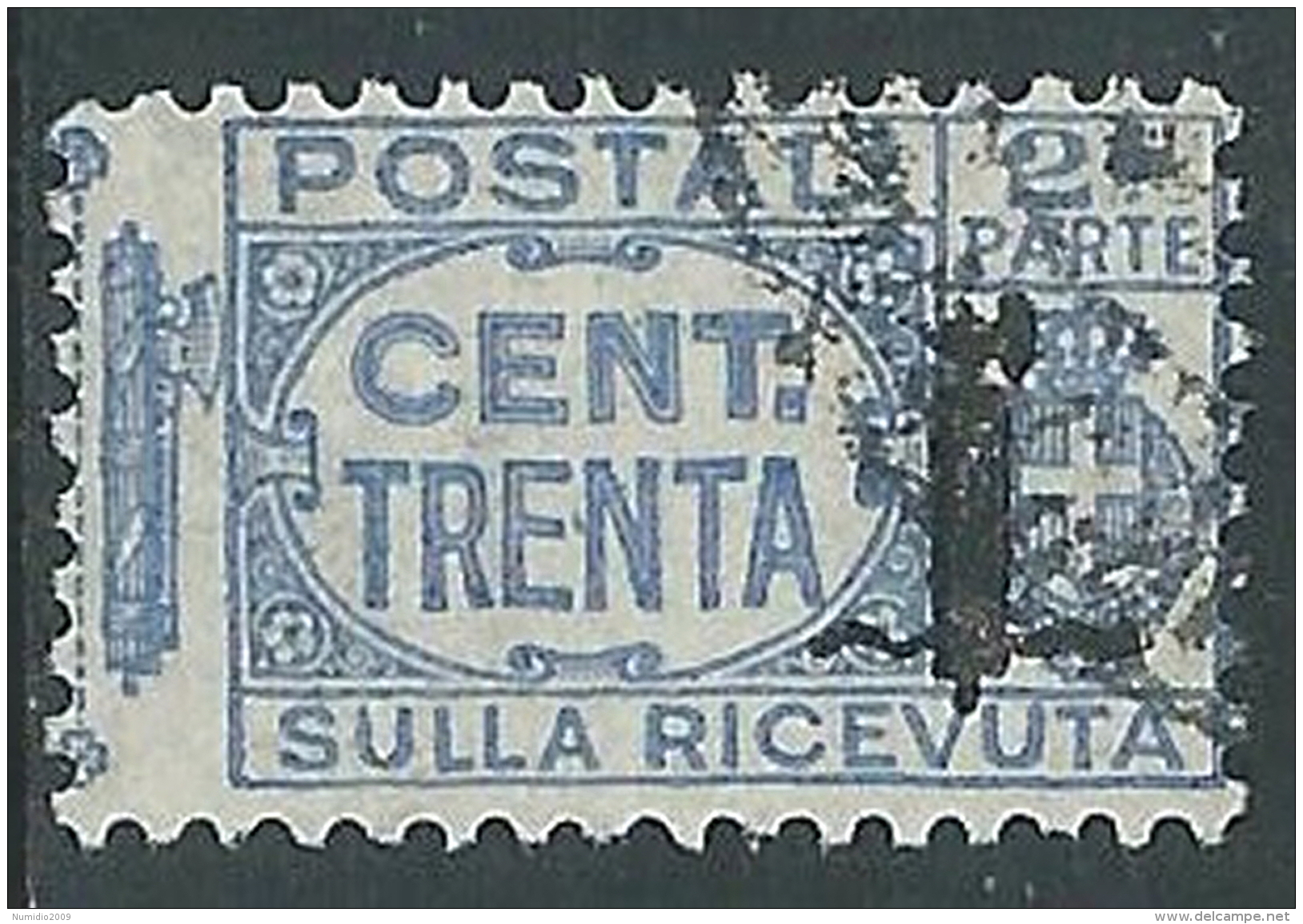 1944 RSI USATO PACCHI POSTALI 30 CENT SEZIONE - I30 - Pacchi Postali
