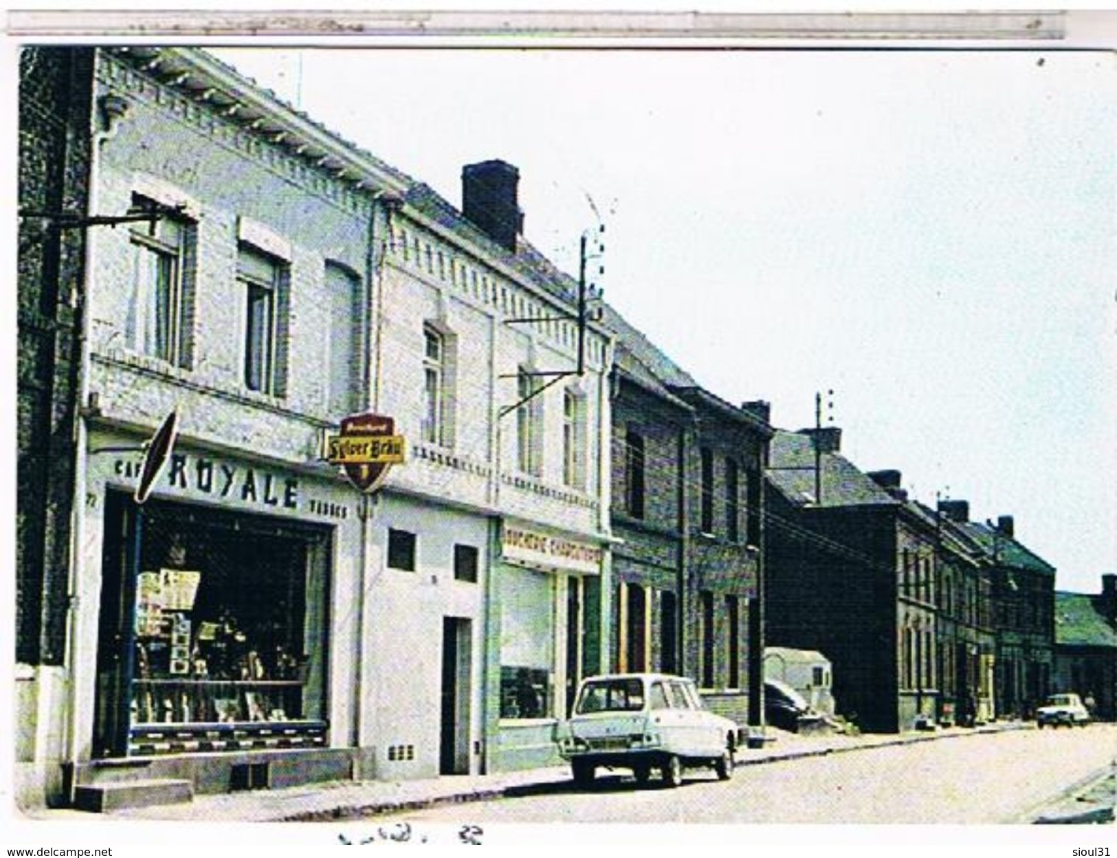 59  LOURCHES  RUE  MIRABEAU  LE CAFE  TABAC  ROYALE    + AMI6 BREAK CITROEN    CPM  TBE ZZ163 - Autres & Non Classés