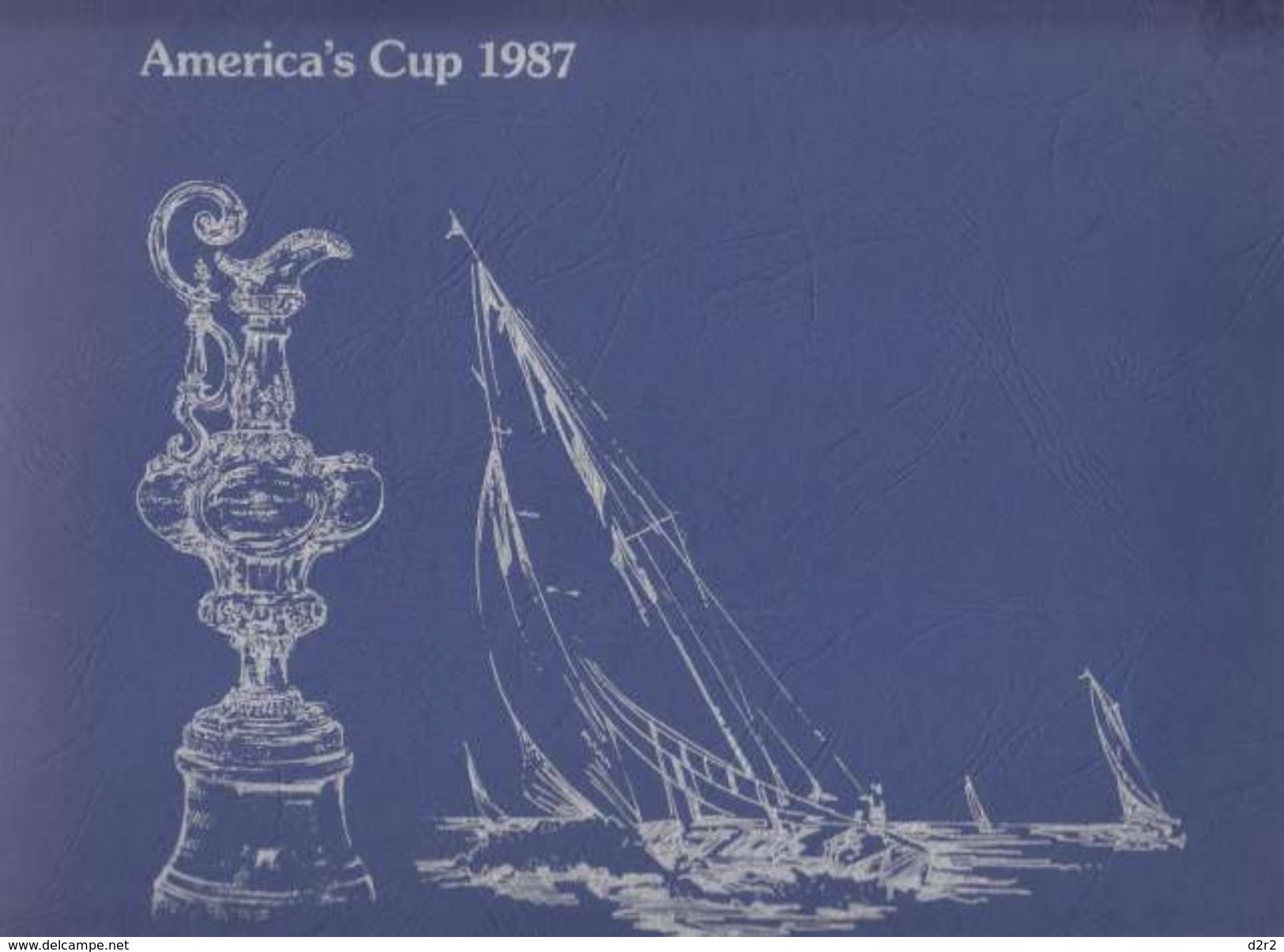 AMERICA'S CUP - 1987 OFFICIAL STAMPS -  CARNET SOUVENIR AVECFDC ET BLOC  FEUILLET - - Solomon Islands (1978-...)