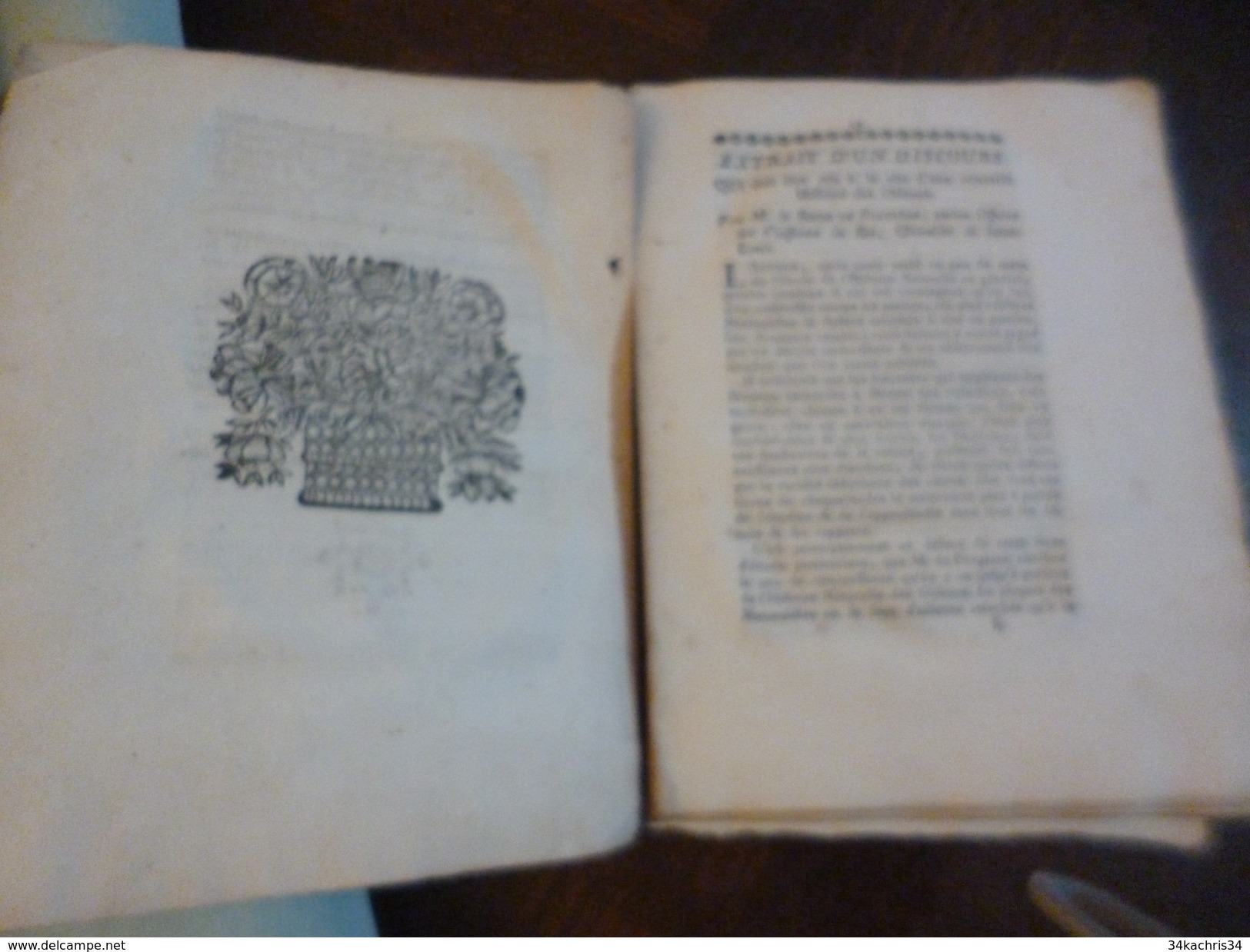 Assemblée Publique Société Royale Sciences 1772 Histoire Des Oiseaux Baron De Faugères + Intro 6 + 3 P - Documents Historiques