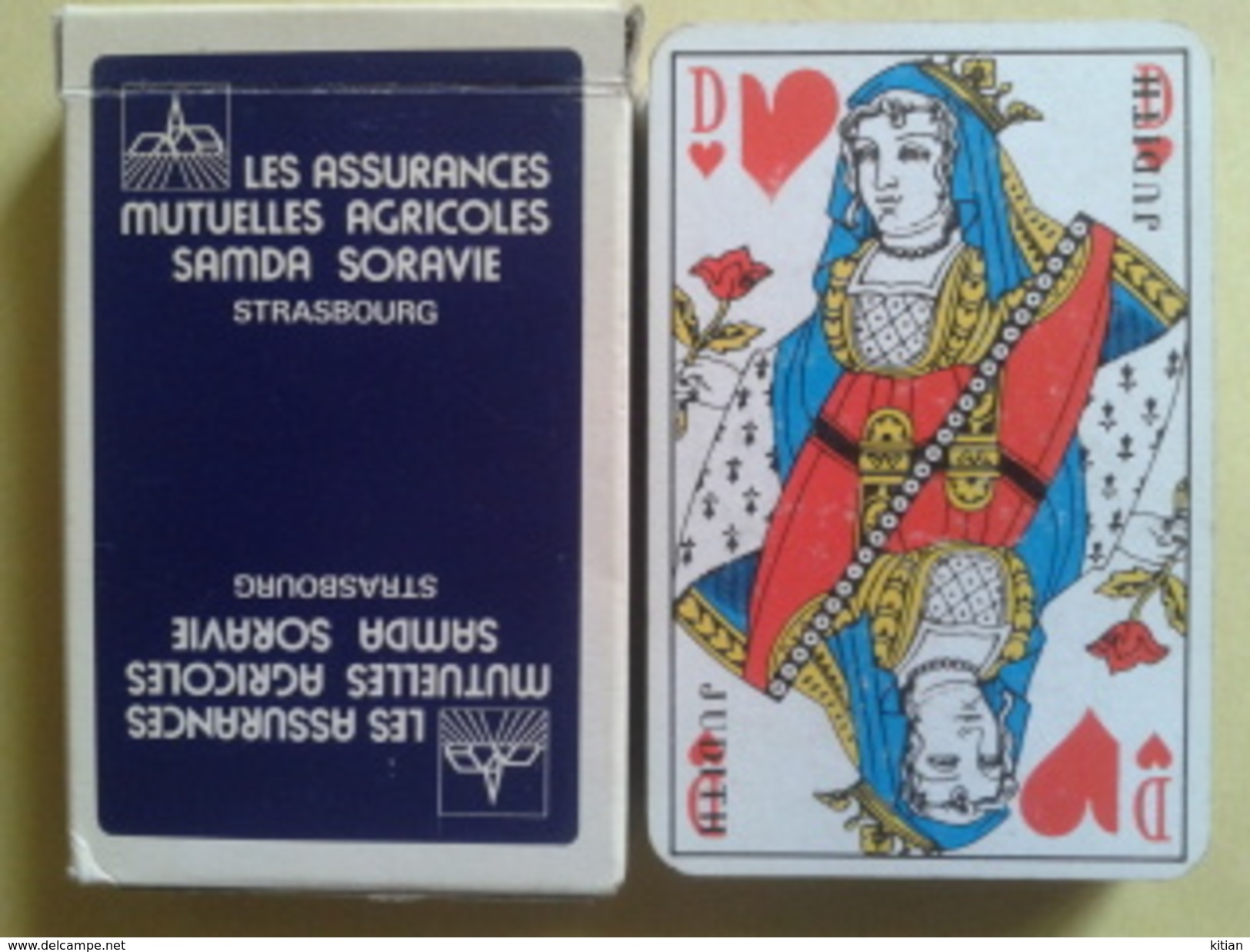 LES ASSURANCES MUTUELLES AGRICOLES SAMDA SORAVIE. Jeu Usagé De 32 Cartes Dans Sa Boite Cartonnée - 32 Cards