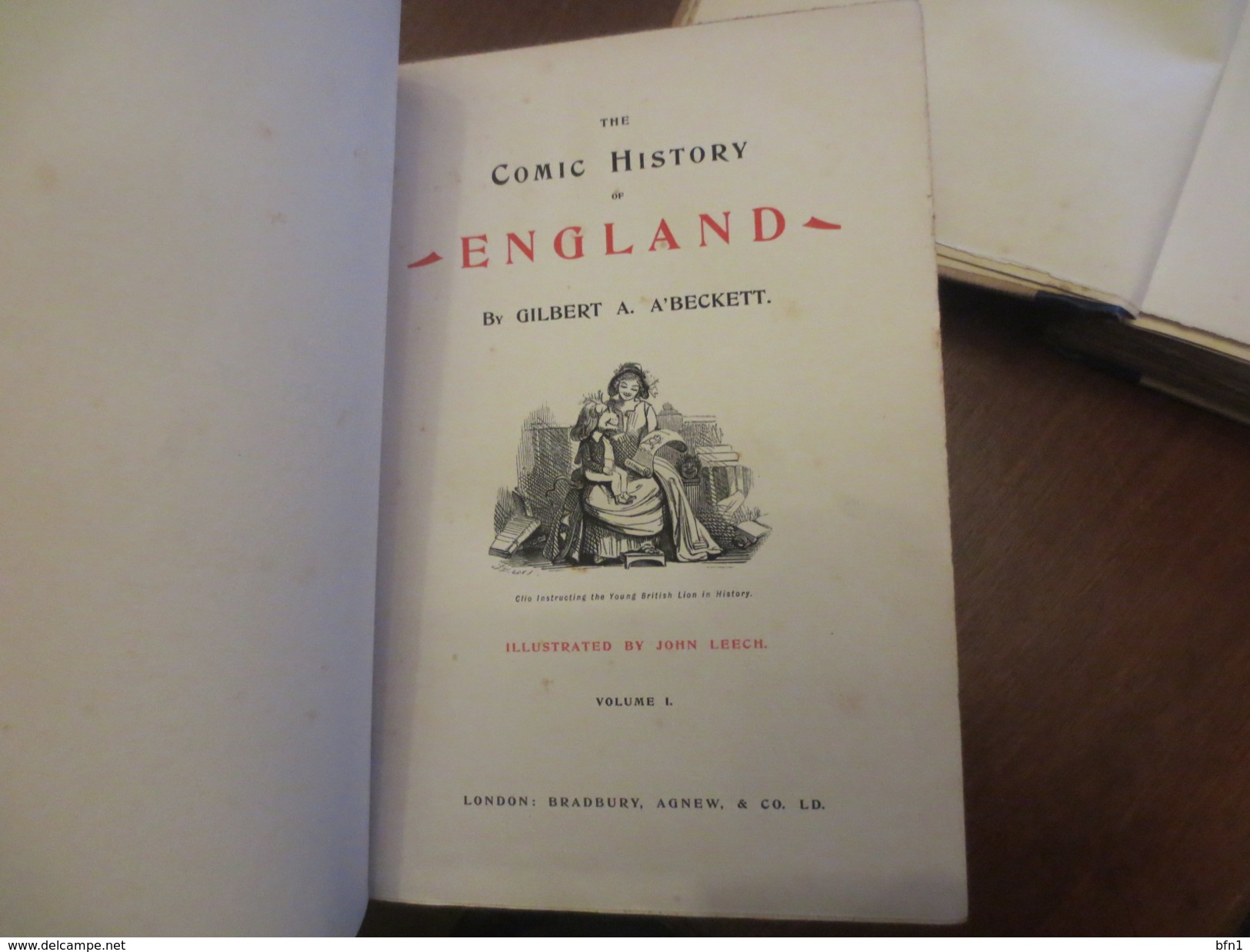 G A BECKETT  1903- Comic History Of England. Illustrated By JOHN LEECH-2 VOLUMES - - Europe