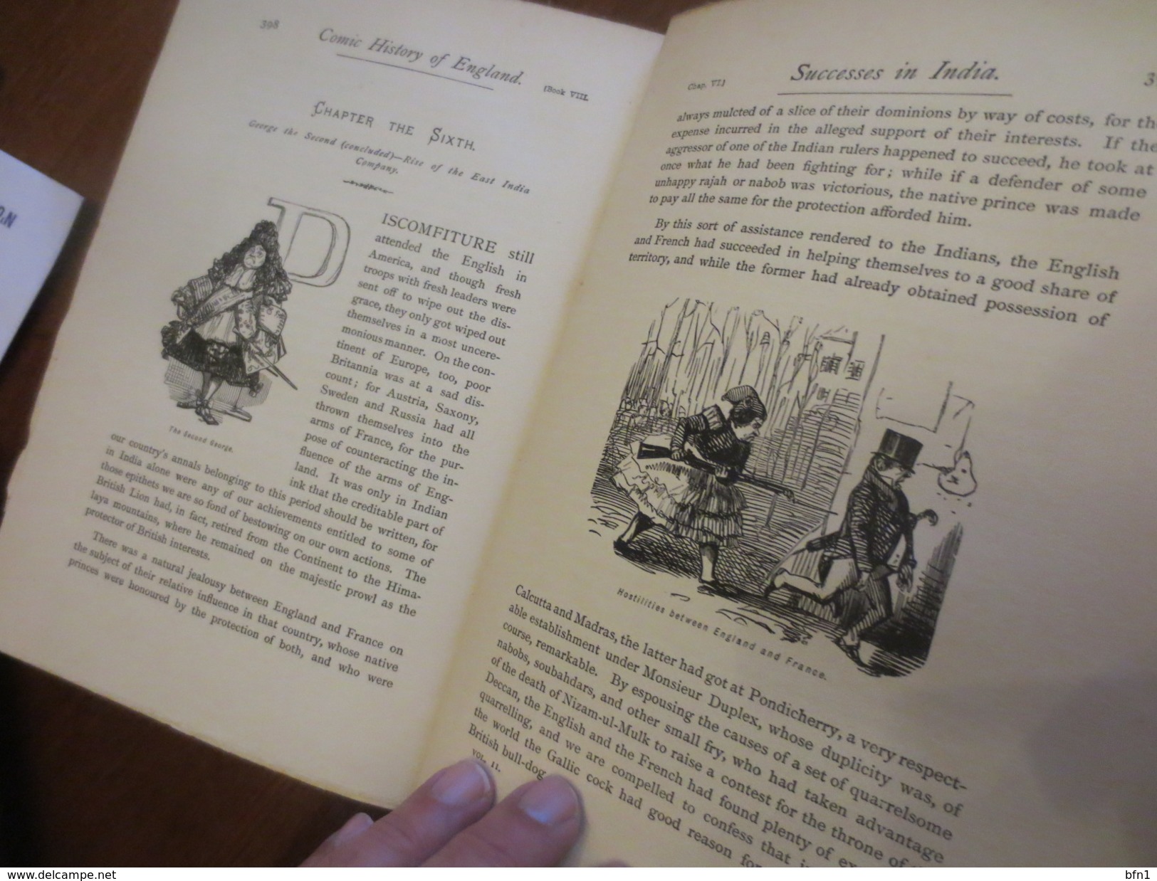 G A BECKETT  1903- Comic History of England. Illustrated By JOHN LEECH-2 VOLUMES -