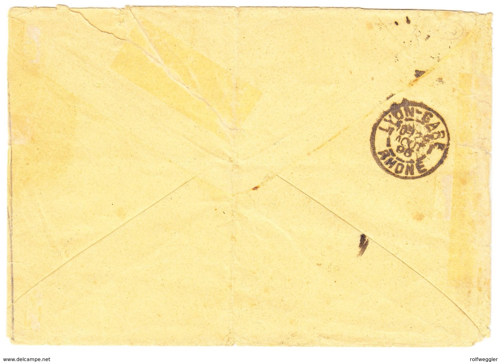 30. Juli 1896 Brief Von Tamatave Madagaskar Nach Culliary Nähe St. Croix; Mit Schweizer Strafportomarke 50 Rappen; - Lettres & Documents