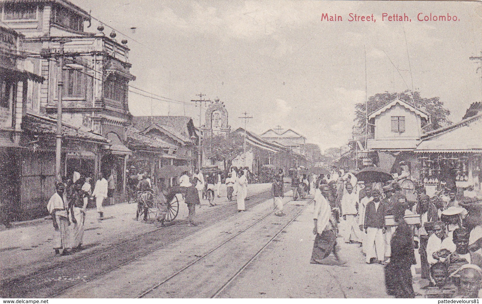 CEYLON CEYLAN COLOMBO Main Street Pettah - Sri Lanka (Ceylon)