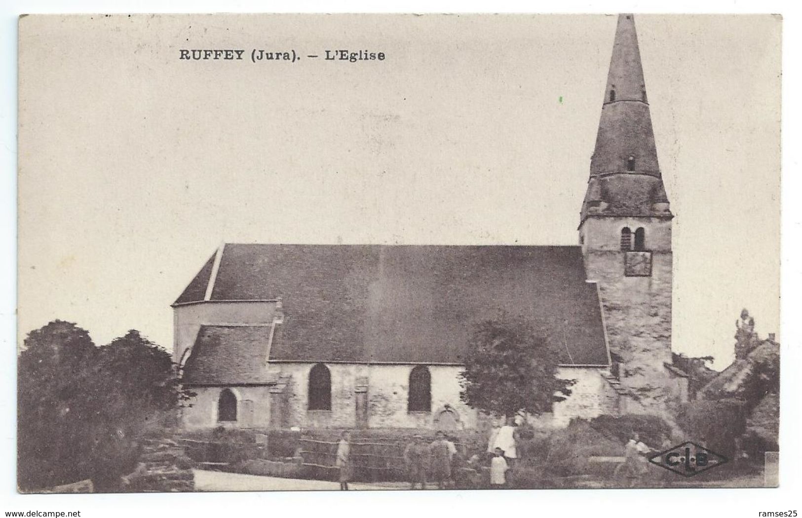 (Jura) CPA  Ruffey Eglise (Bon Etat) - Autres & Non Classés