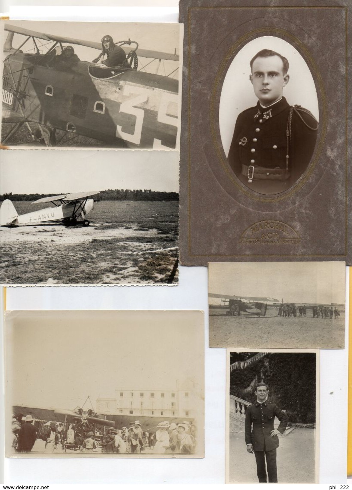 11 Photographies Originales Avion Aviation Années 10, 20 Et 30 - Aviation