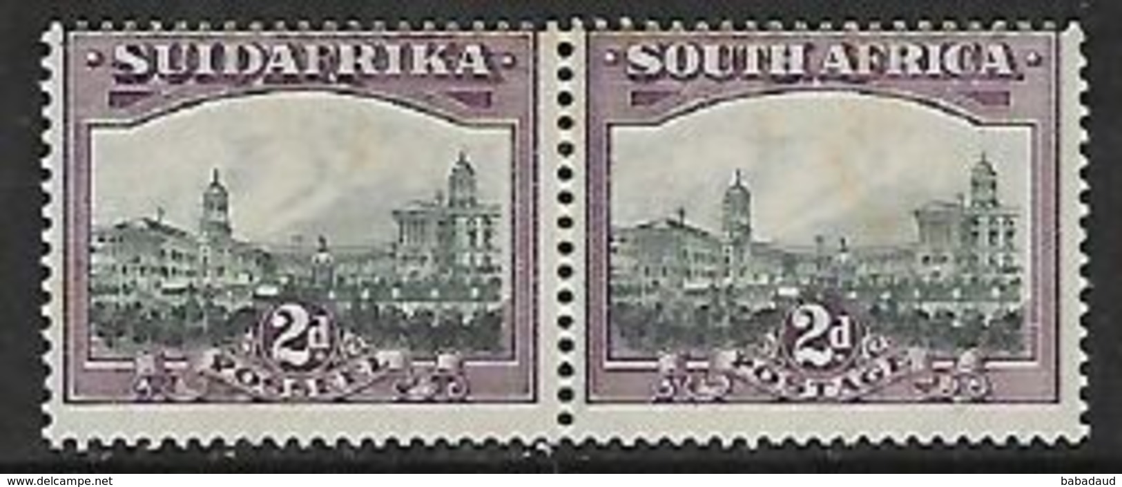 South Africa, 1931 Pretoria Ptg, 2d, Slate-grey & Lilac, Inverted Wmk, MH*, Tone Spots - Unused Stamps