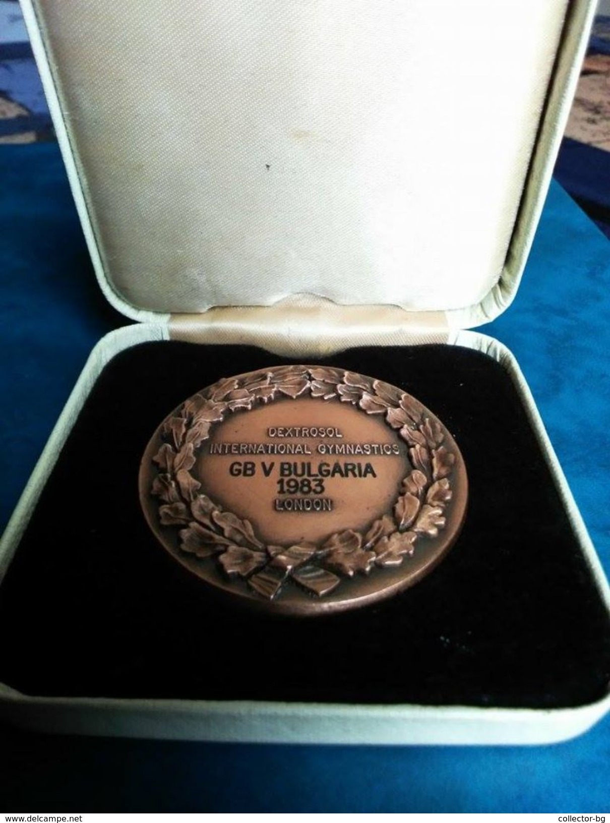 ULTRA RARE 1983 GB&BULGARIA GYMNASTICS LONDON BRITISH OFFICIAL ASSOCIATION PLAQUE MEDAL - Gymnastiek