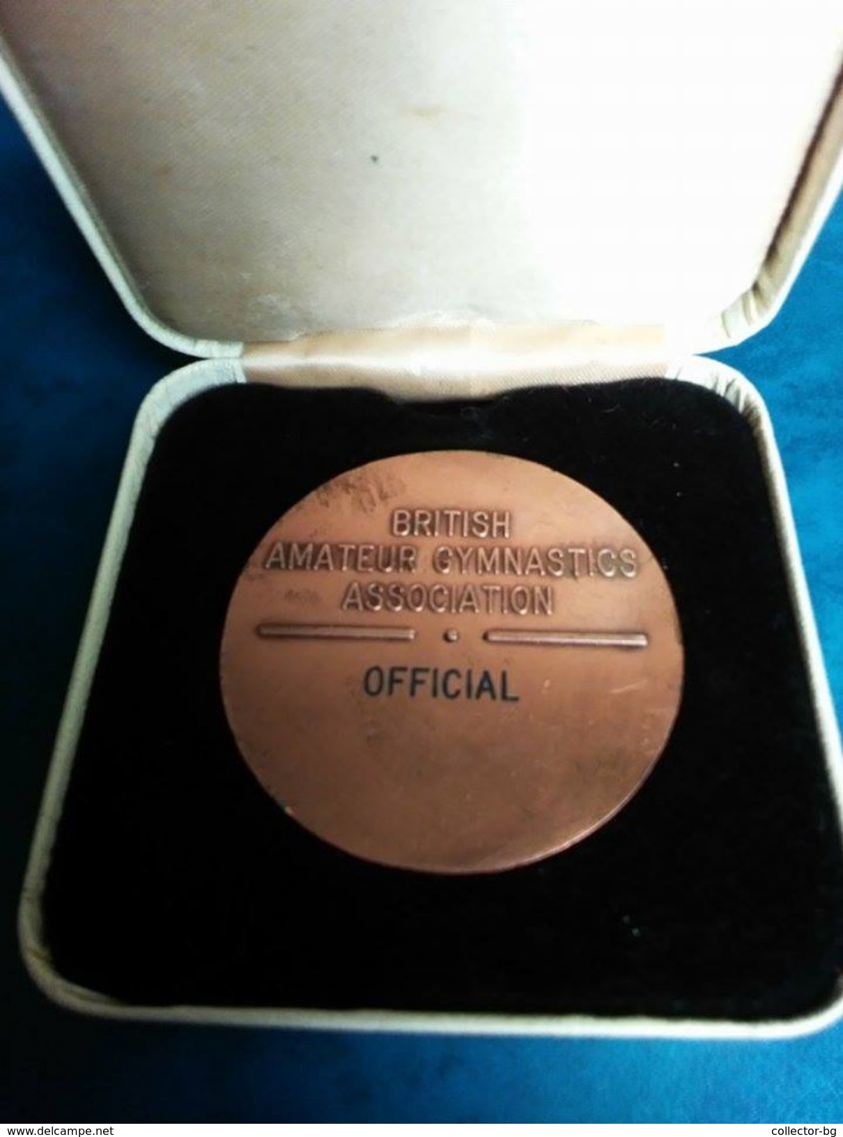 ULTRA RARE 1983 GB&BULGARIA GYMNASTICS LONDON BRITISH OFFICIAL ASSOCIATION PLAQUE MEDAL - Gymnastics