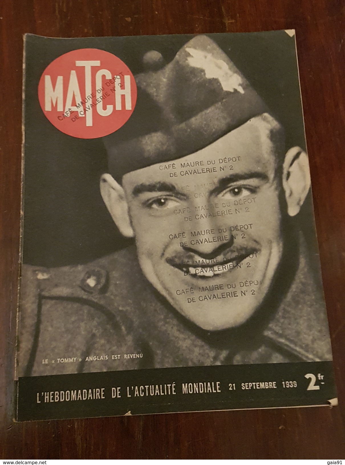 PARIS MATCH   21 SEPTEMBRE 1939 - 1900 - 1949