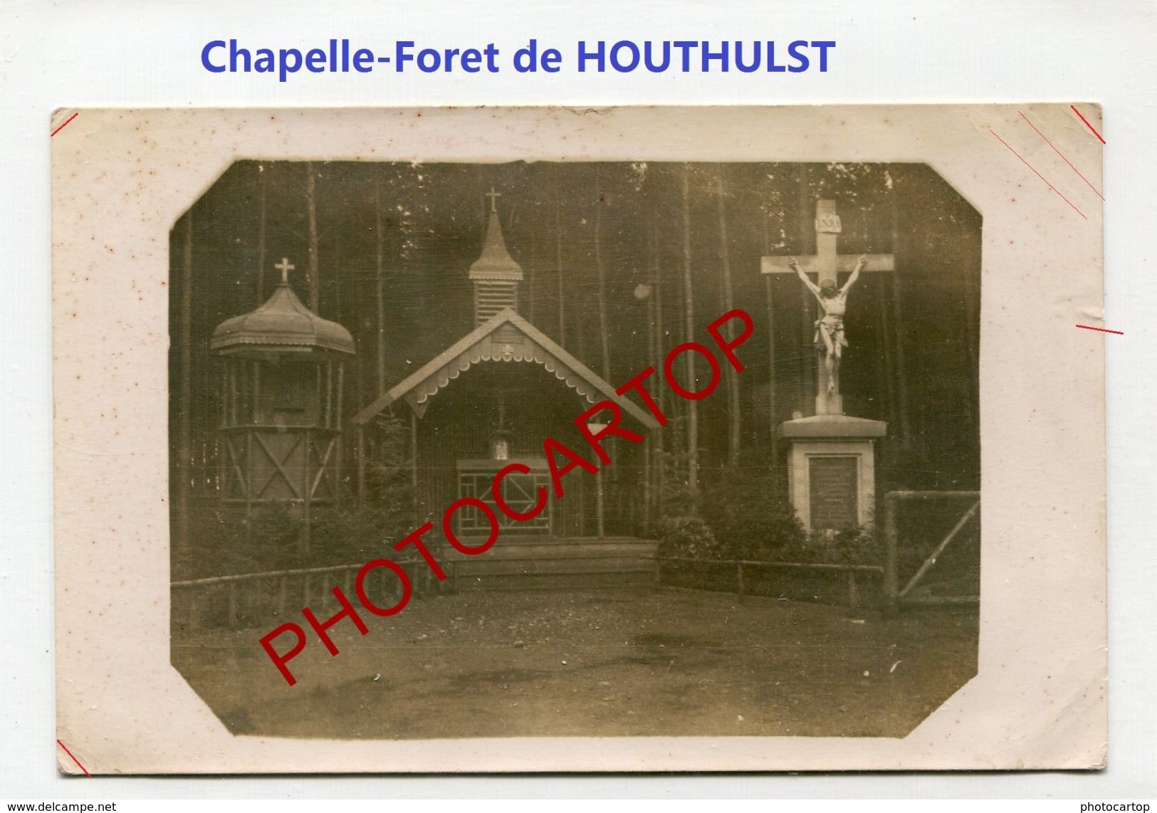 Chapelle-Foret De HOUTHULST-CARTE PHOTO Allemande-Guerre 14-18-1 WK-BELGIEN-Flandern - Houthulst