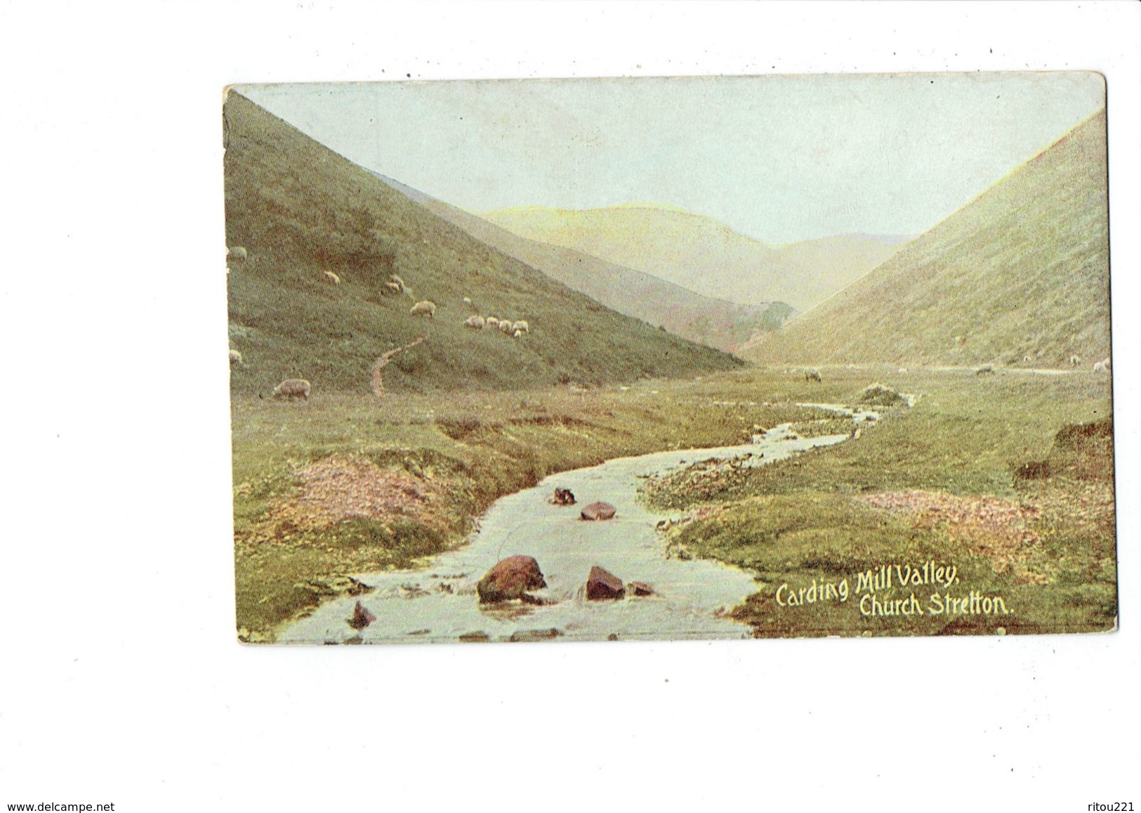 Cpa - Carding Mill Valley Church Stretton - 1906 - Moutons Au Pré - Shropshire