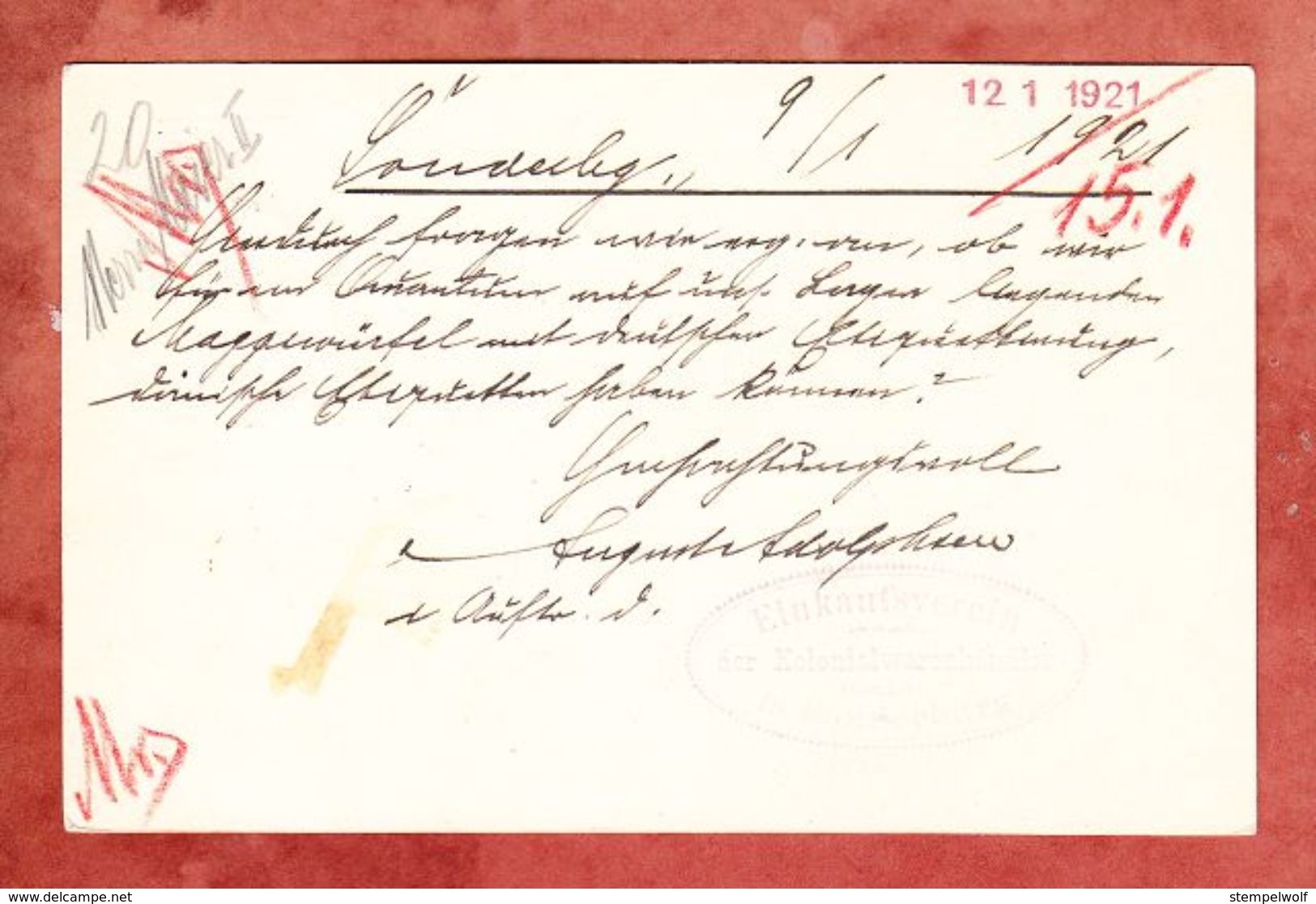 P 167 II Koenig Christian, Soenderborg Nach Berlin 1921 (44922) - Postal Stationery