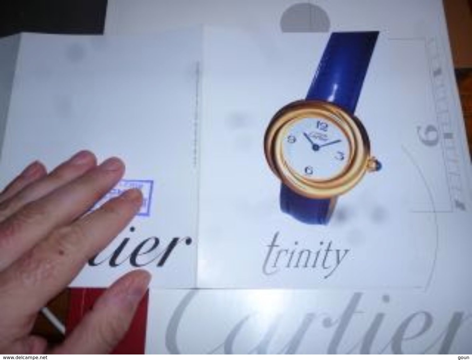 Catalogue Cartier montre Horlogerie  80 pages Nombreuses photos avec folder Trinity